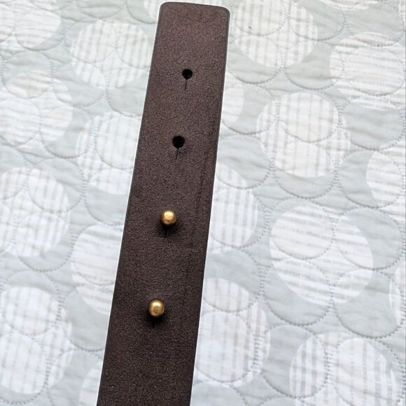 Women`s Waist Belt with Gold Metal Plate Size 14 main image 13